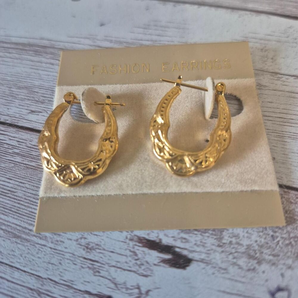 Small Dainty Y2k Deco Hoops